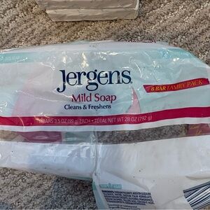 Jergens Mild Bar Soap Cleans & Freshens 3.5oz Lot of 6 - Open Pack